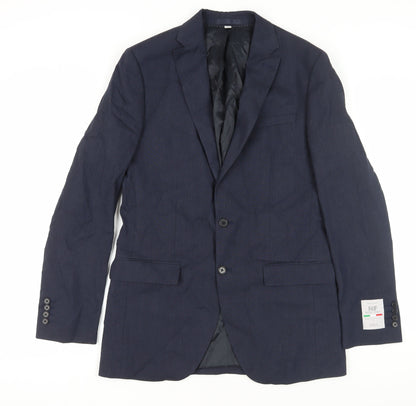Mens UK Size 38 Marks and Spencer Regular Blue Suit Jacket