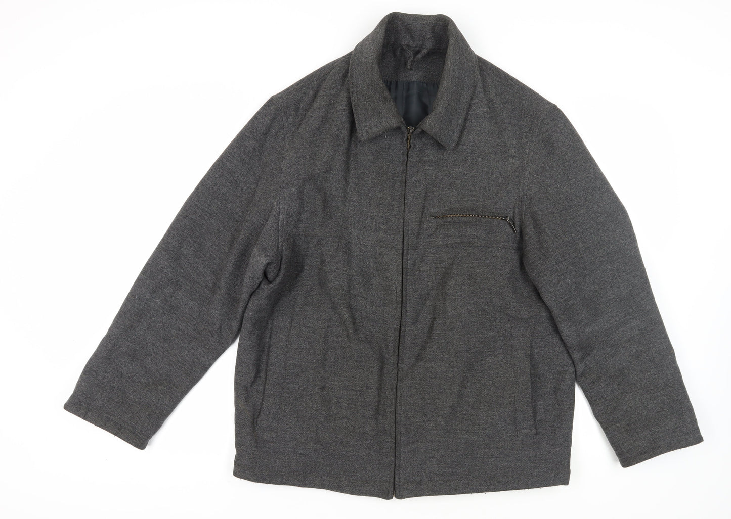 Mens UK Size M Marks and Spencer Grey Basic Jacket