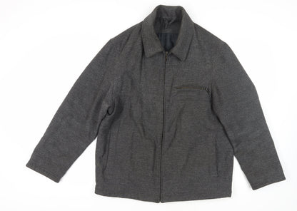Mens UK Size M Marks and Spencer Grey Basic Jacket