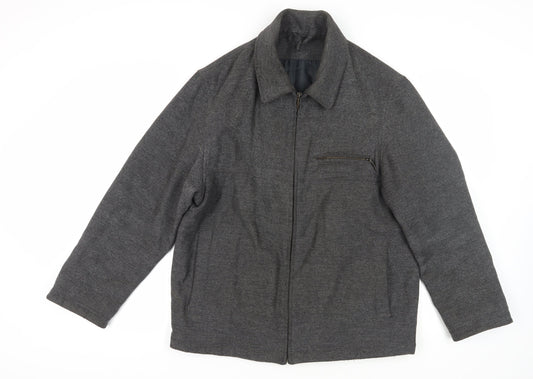 Mens UK Size M Marks and Spencer Grey Basic Jacket