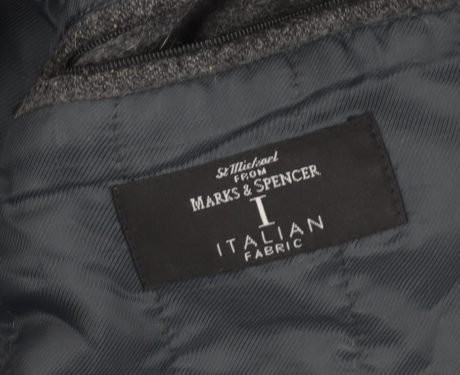 Mens UK Size M Marks and Spencer Grey Basic Jacket