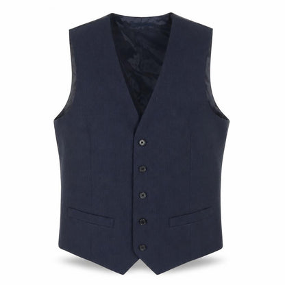 Mens UK Size 36 Marks and Spencer Regular Blue Suit Waistcoat