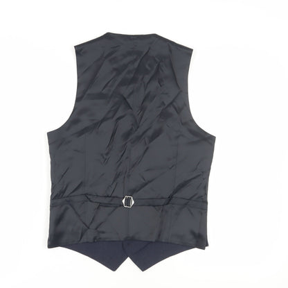 Mens UK Size 36 Marks and Spencer Regular Blue Suit Waistcoat