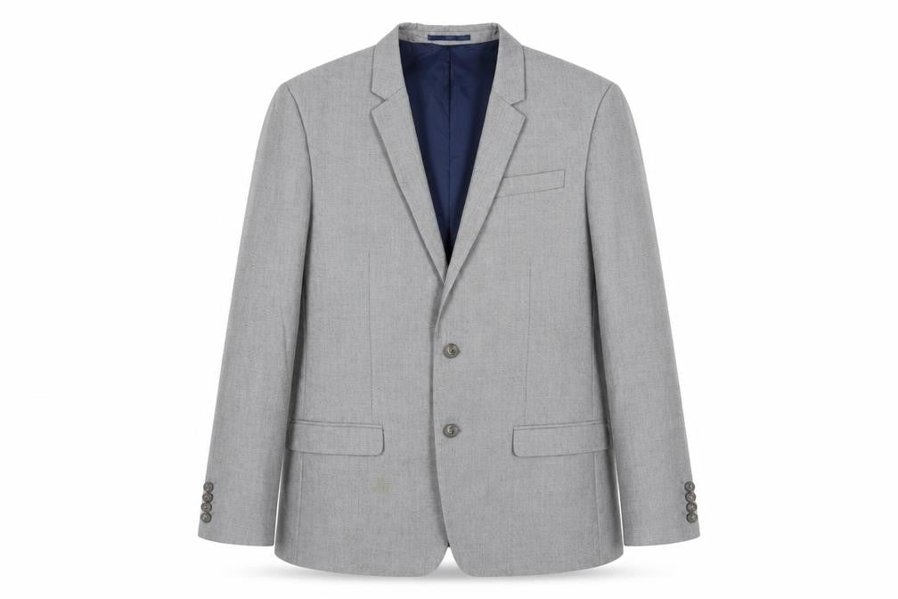 Mens UK Size 44 River Island Regular Grey Suit Jacket
