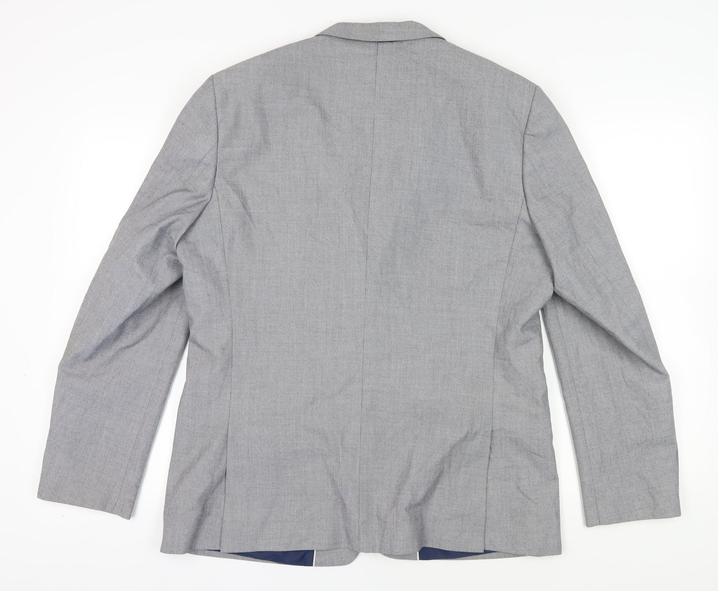 Mens UK Size 44 River Island Regular Grey Suit Jacket