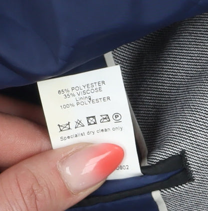 Mens UK Size 44 River Island Regular Grey Suit Jacket