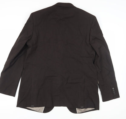 Mens UK Size 46 Marks and Spencer Regular Brown Suit Jacket