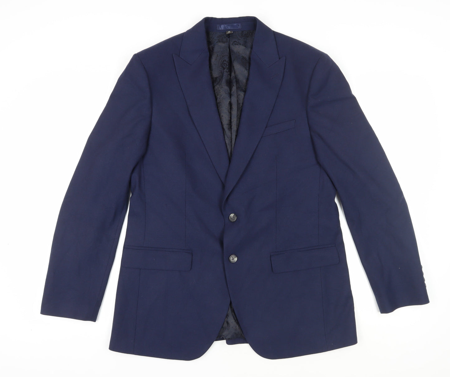 Mens UK Size 42 Marks and Spencer Regular Blue Suit Jacket
