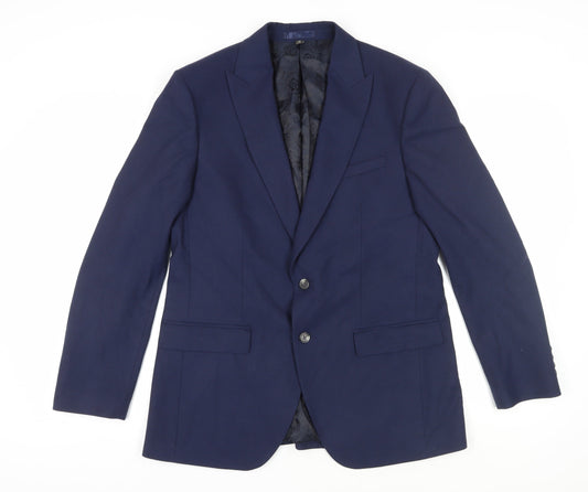 Mens UK Size 42 Marks and Spencer Regular Blue Suit Jacket