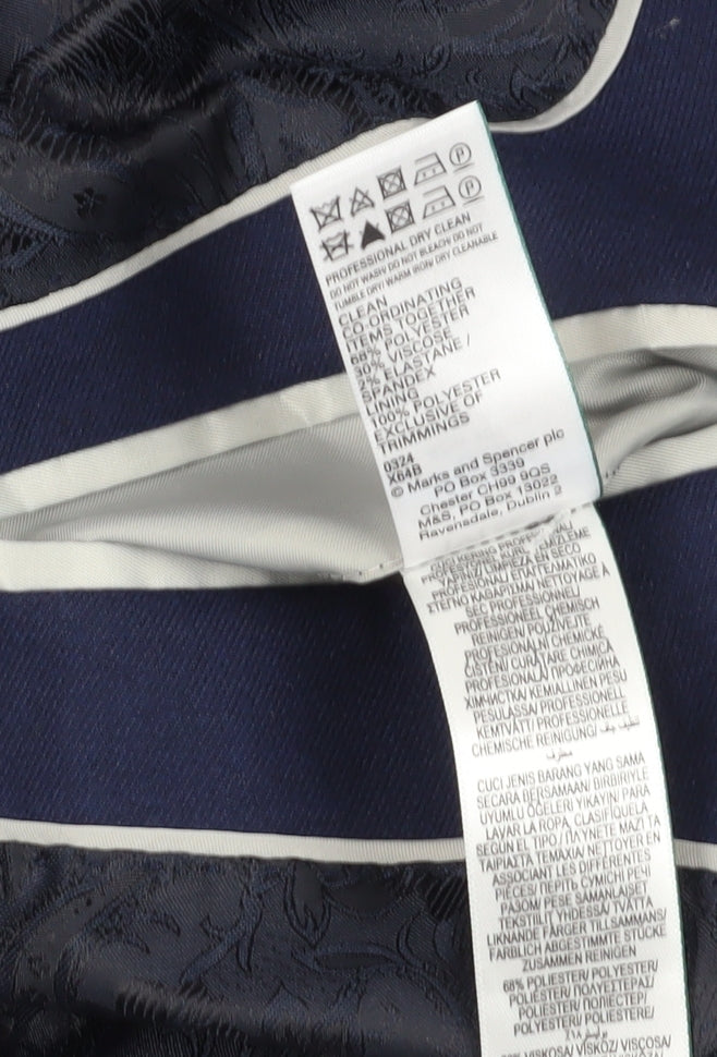 Mens UK Size 42 Marks and Spencer Regular Blue Suit Jacket