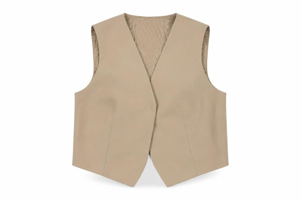 Womens UK Size 14 Marks and Spencer Regular Beige Suit Waistcoat