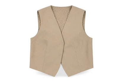 Womens UK Size 14 Marks and Spencer Regular Beige Suit Waistcoat