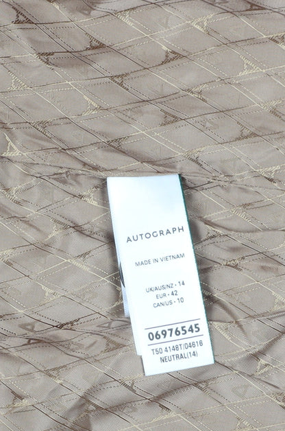 Marks and Spencer Women's Beige Regular Fit Waistcoat Suit