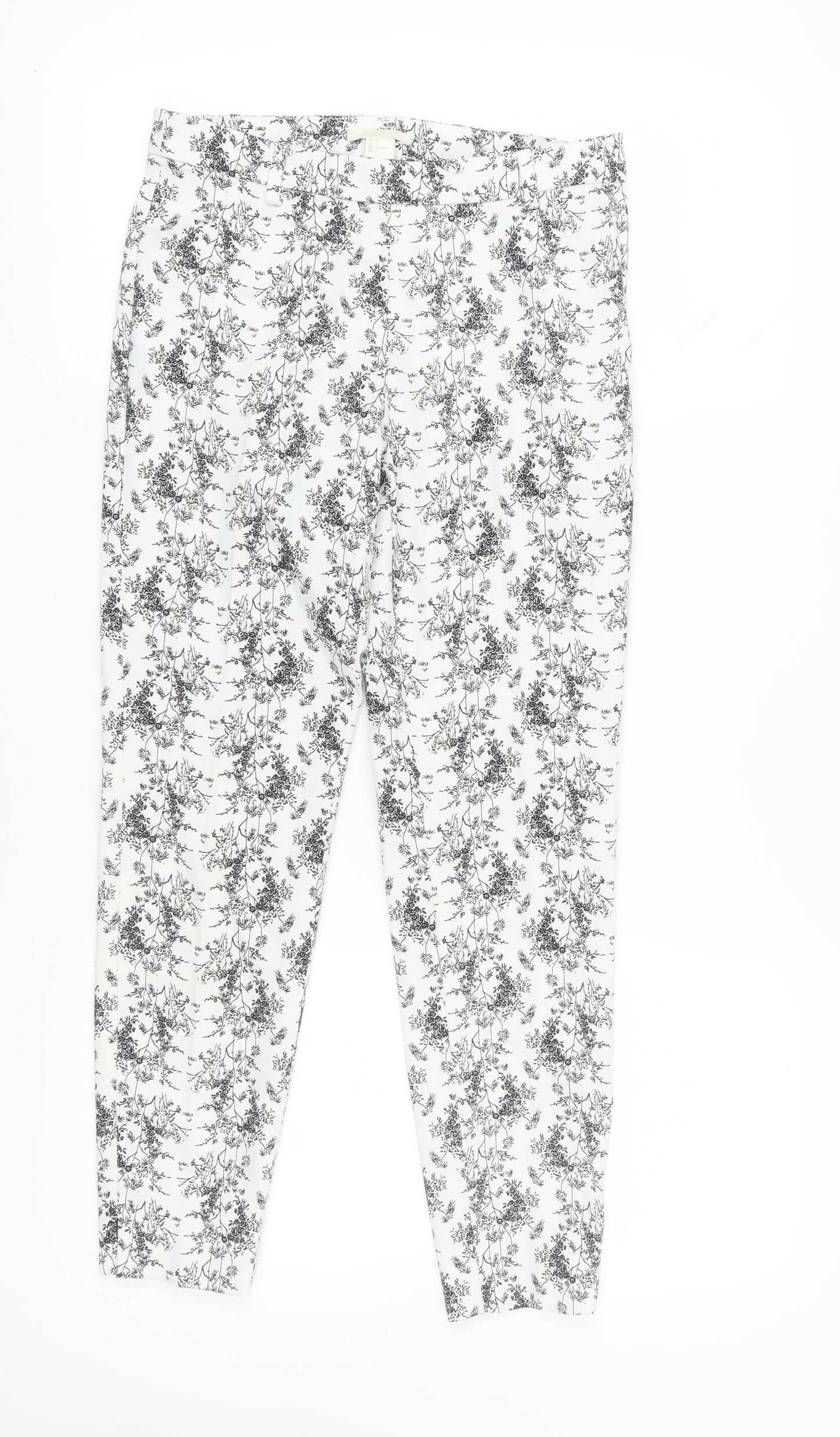 Womens UK Size 8 H&M Slim Fit Dress Pants Multicoloured Trousers