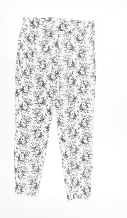 Womens UK Size 8 H&M Slim Fit Dress Pants Multicoloured Trousers
