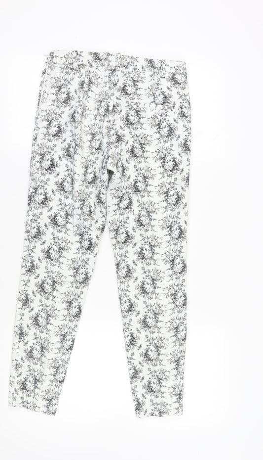Womens UK Size 8 H&M Slim Fit Dress Pants Multicoloured Trousers