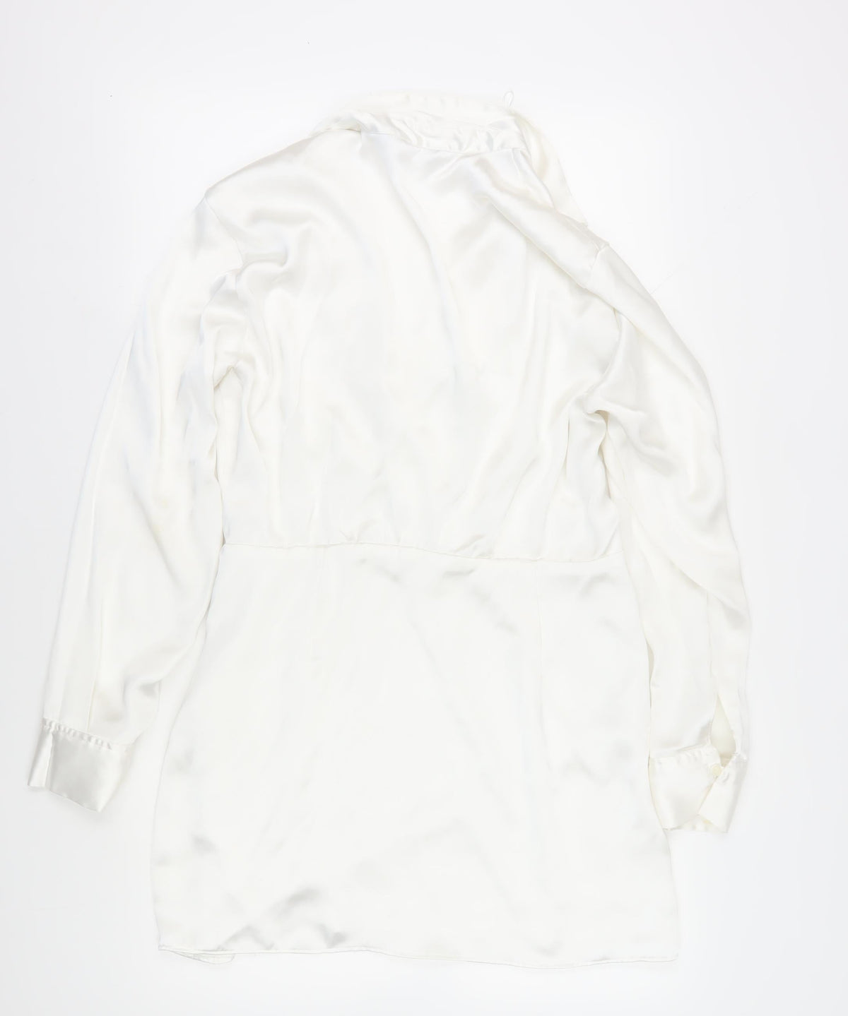 Zara Women's Ivory Wrap Dress XL