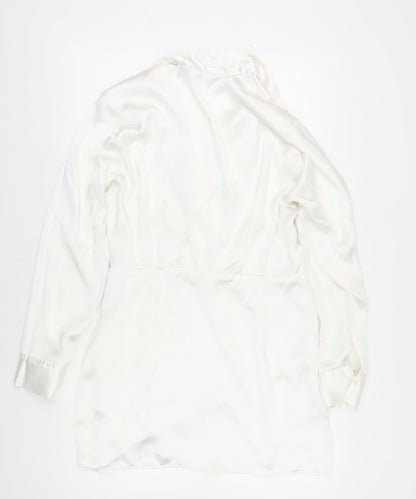 Zara Women's Ivory Wrap Dress XL