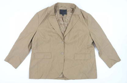 Marks and Spencer Women's Beige Suit Jacket, Size 18