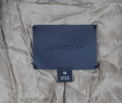 Marks and Spencer Women's Beige Suit Jacket, Size 18