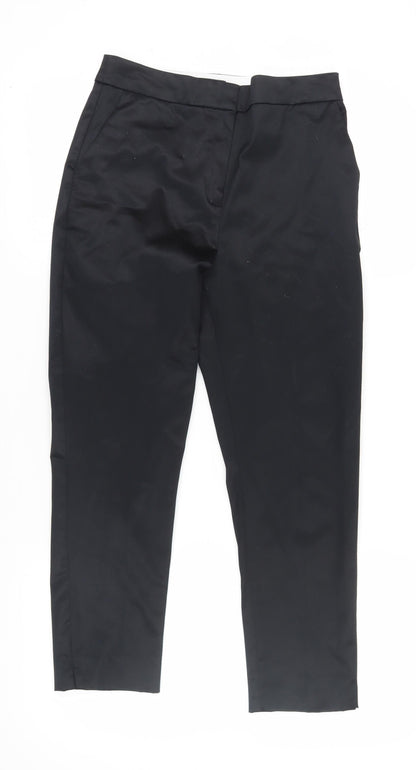 Womens UK Size 8 Marks and Spencer Regular Fit Dress Pants Black Trousers