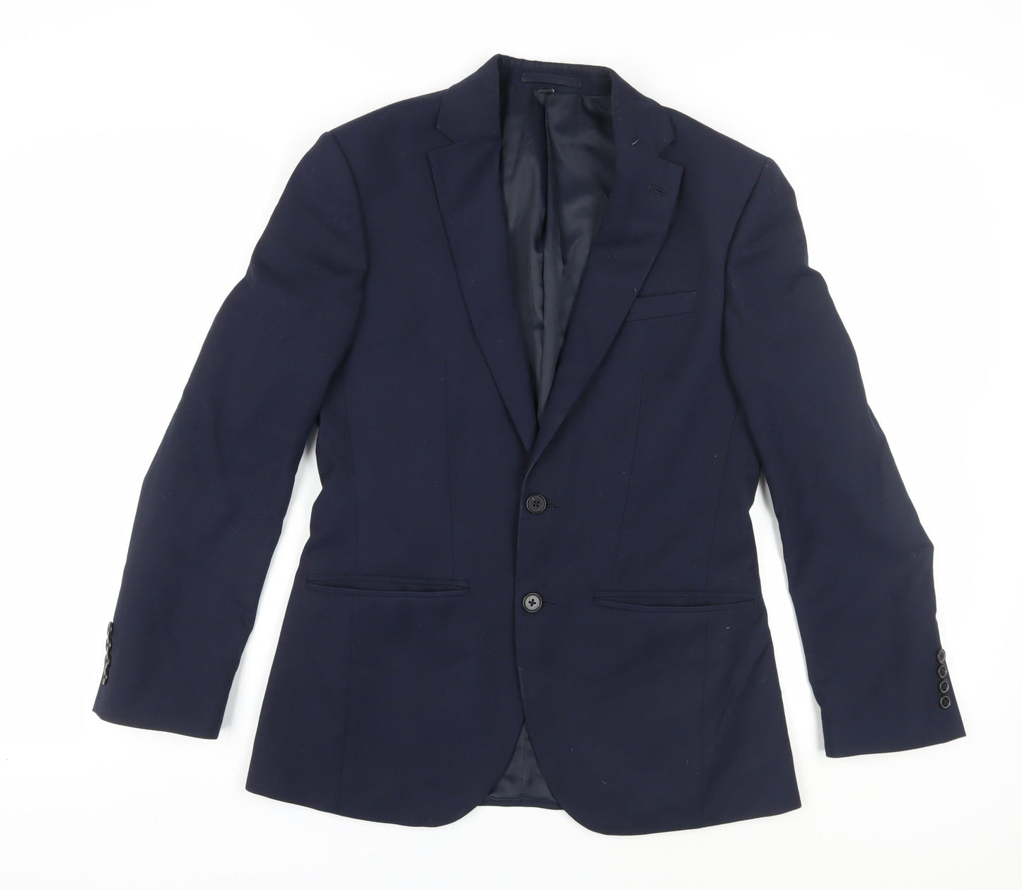 Mens UK Size 36 Marks and Spencer Regular Blue Suit Jacket