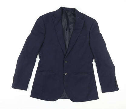 Mens UK Size 36 Marks and Spencer Regular Blue Suit Jacket