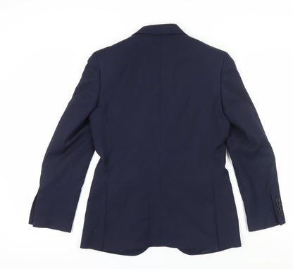Mens UK Size 36 Marks and Spencer Regular Blue Suit Jacket