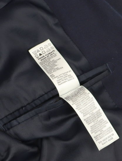 Mens UK Size 36 Marks and Spencer Regular Blue Suit Jacket