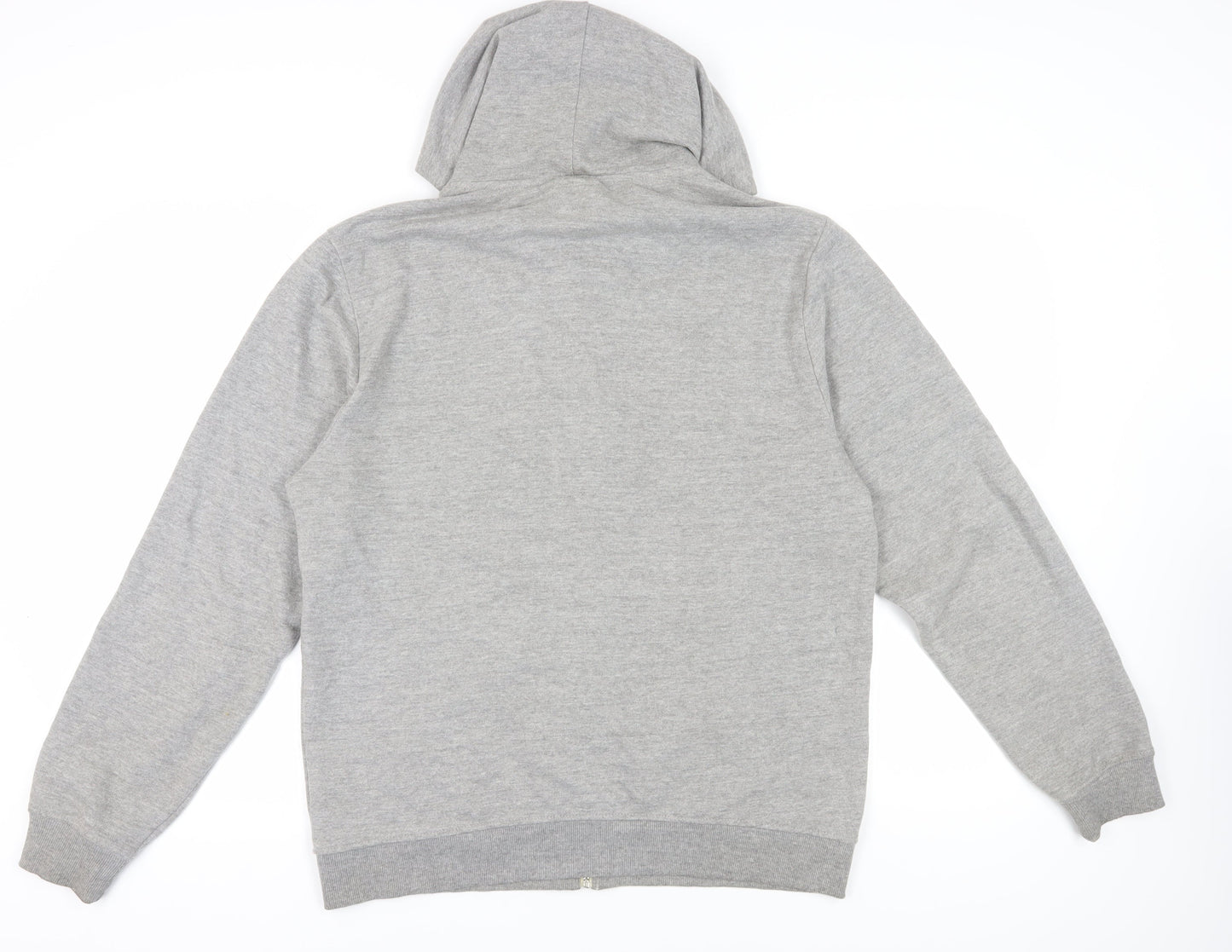 Mens UK Size XL Blend Grey Full Zip Hoodie
