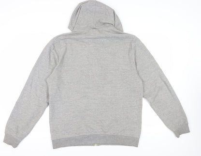 Mens UK Size XL Blend Grey Full Zip Hoodie