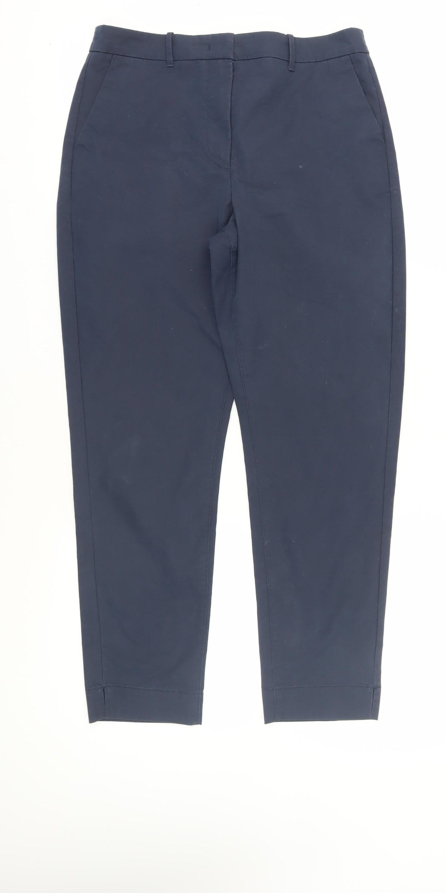 Womens UK Size 10 Marks and Spencer Regular Fit Dress Pants Blue Trousers