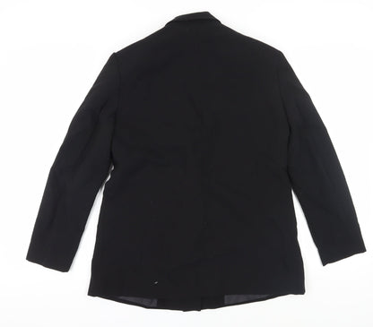 Zara Women's Black Double-Breasted Suit Jacket