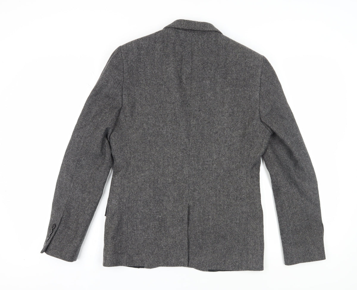 Mens UK Size 38 Topman Regular Grey Suit Jacket