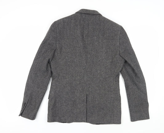 Mens UK Size 38 Topman Regular Grey Suit Jacket
