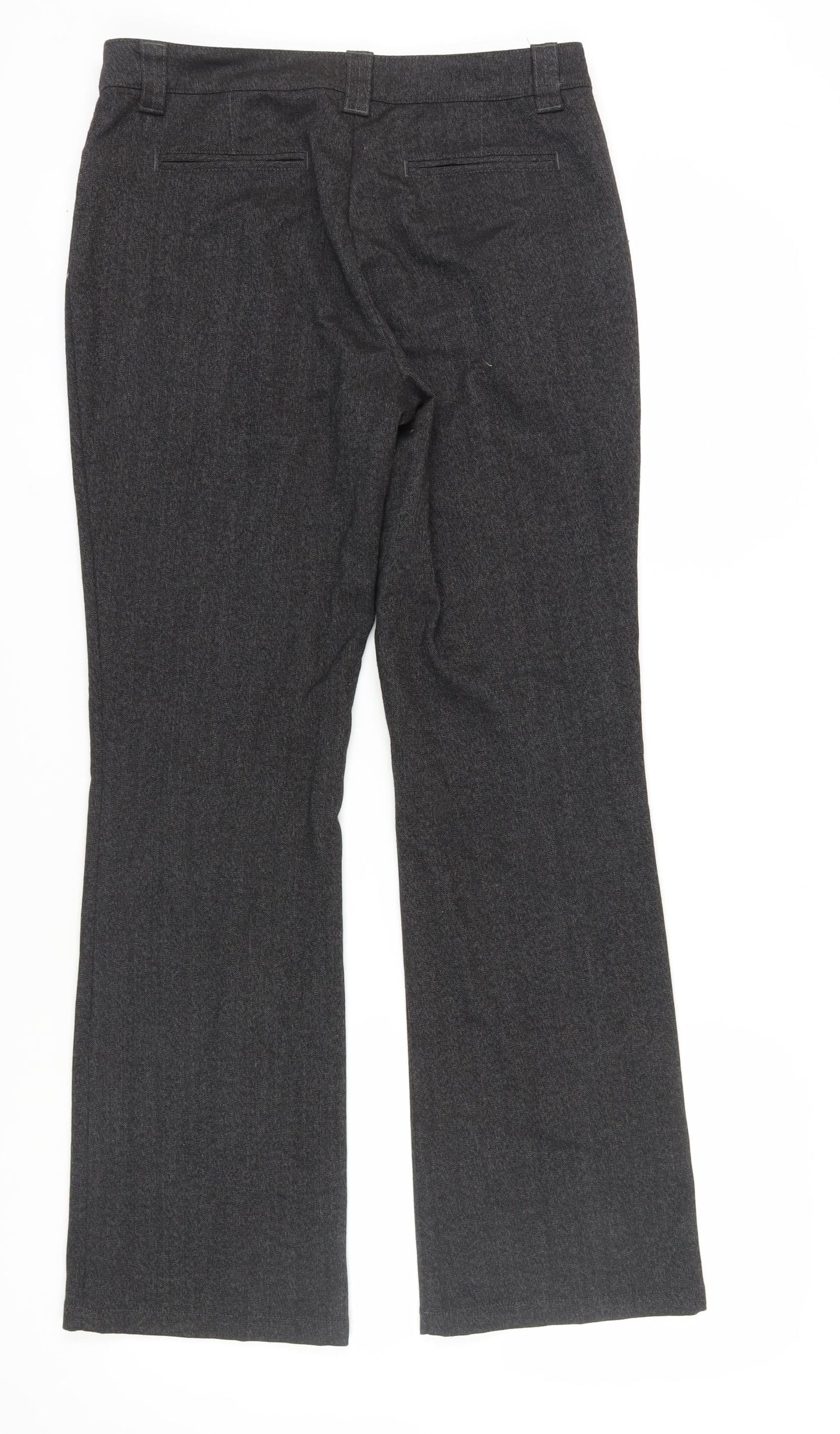 Womens UK Size 12 Marks and Spencer Regular Fit Dress Pants Black Trousers