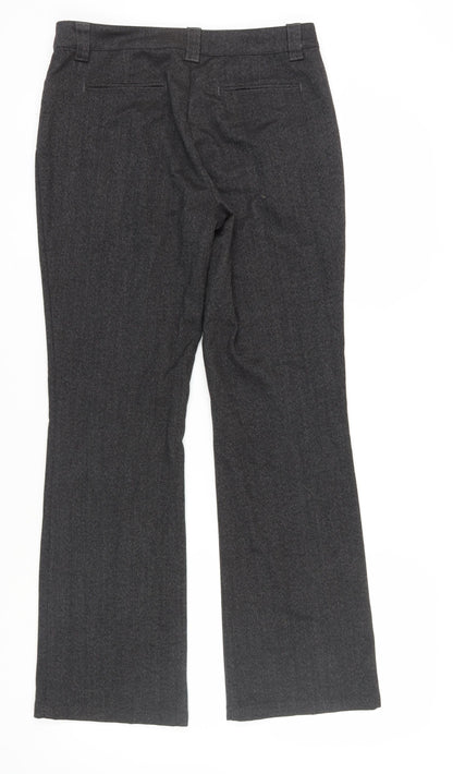 Womens UK Size 12 Marks and Spencer Regular Fit Dress Pants Black Trousers