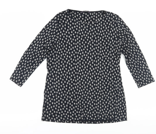 Womens UK Size 12 Marks and Spencer Black Basic T-Shirt