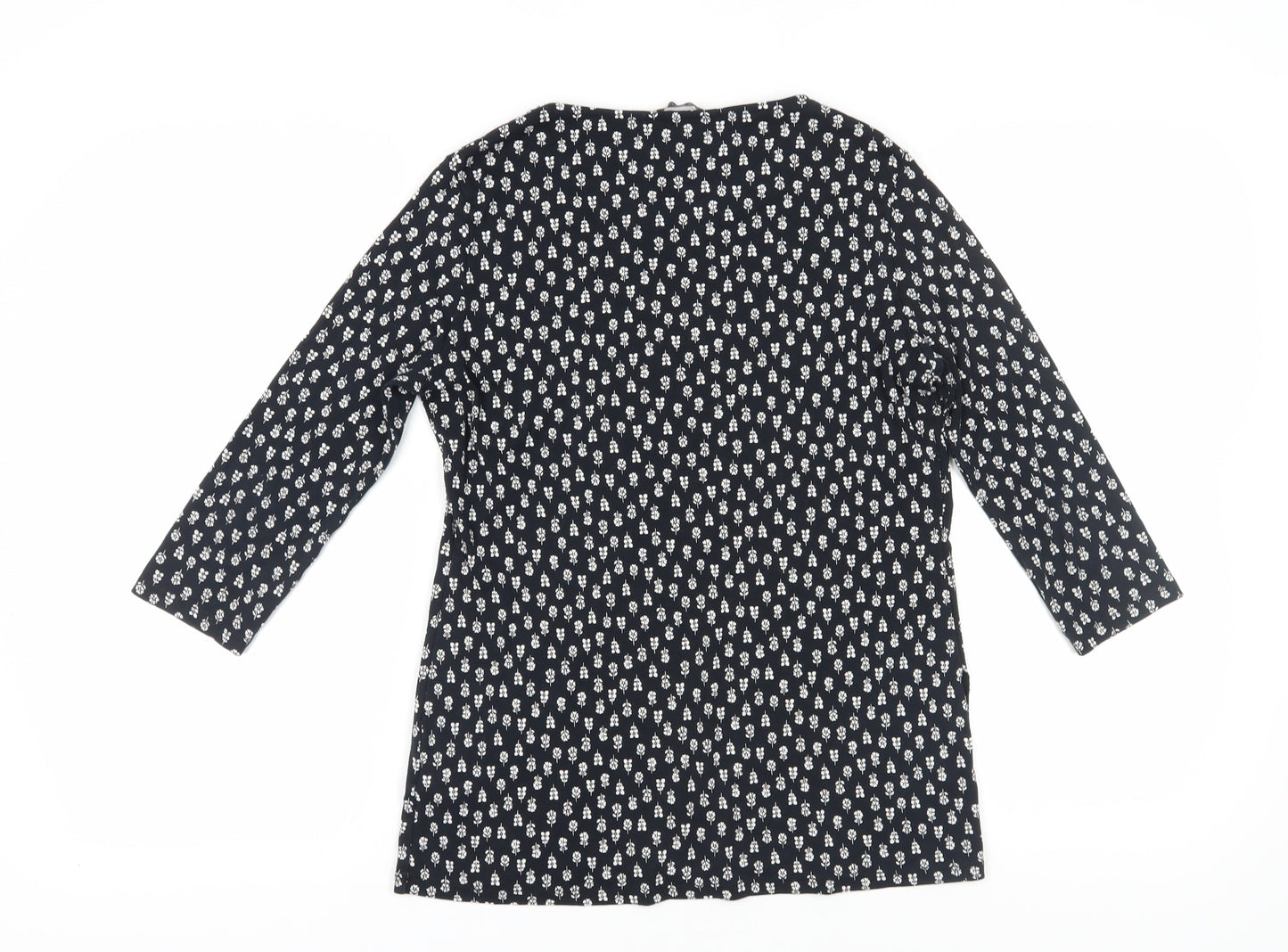Womens UK Size 12 Marks and Spencer Black Basic T-Shirt