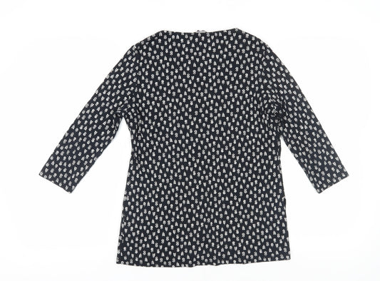 Womens UK Size 12 Marks and Spencer Black Basic T-Shirt