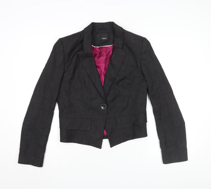 Next Women's Black Check Blazer, Size 12, Business