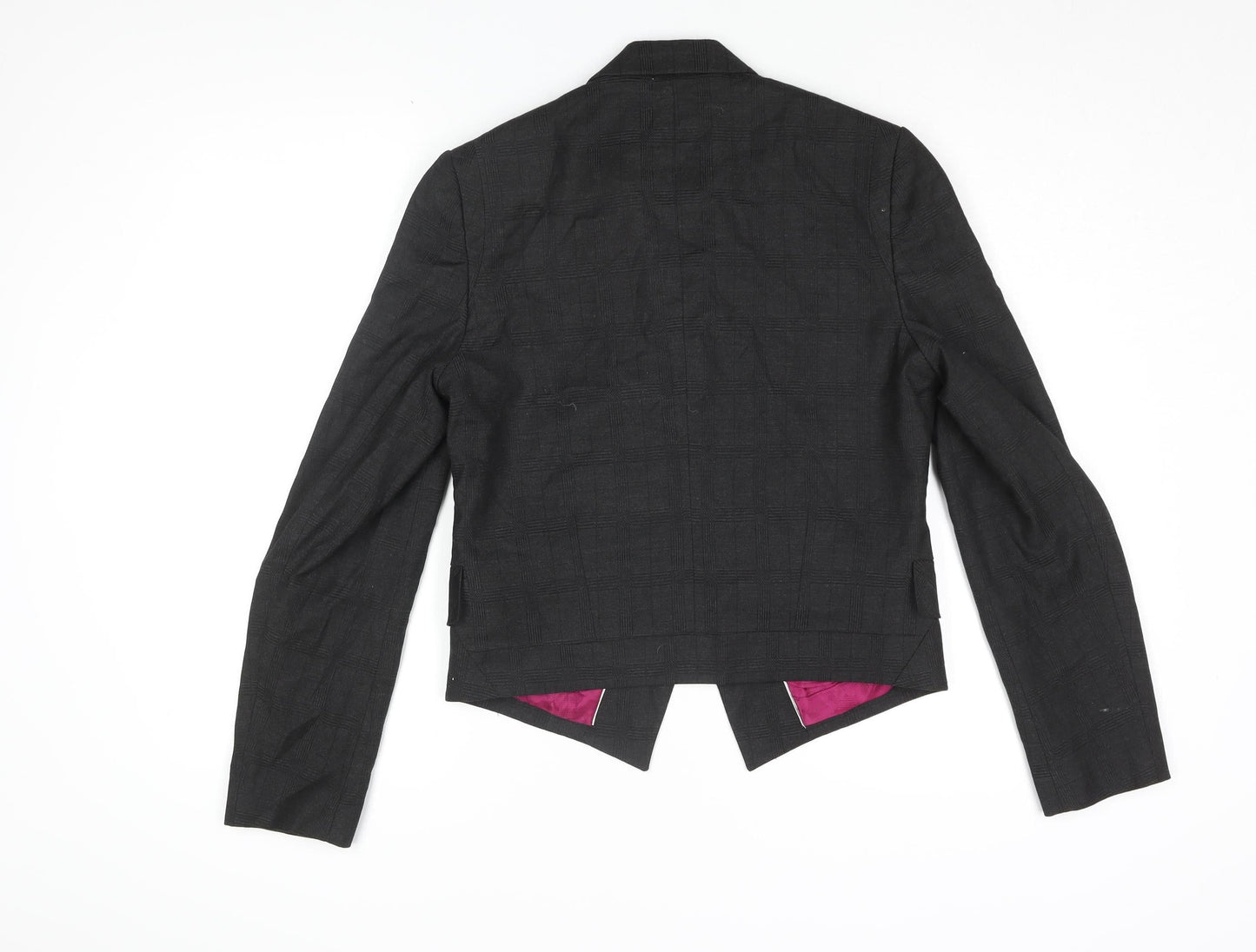 Next Women's Black Check Blazer, Size 12, Business