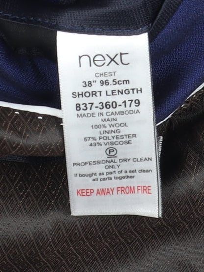 Mens UK Size 38 NEXT Regular Blue Suit Jacket