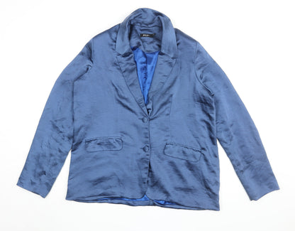 Nasty Gal Women's Blue Blazer, Size 8, Classic Style