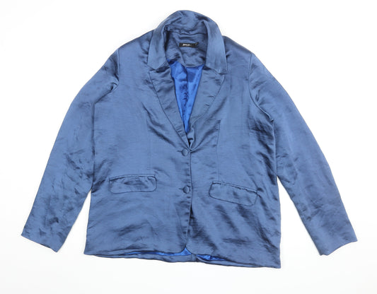 Nasty Gal Women's Blue Blazer, Size 8, Classic Style