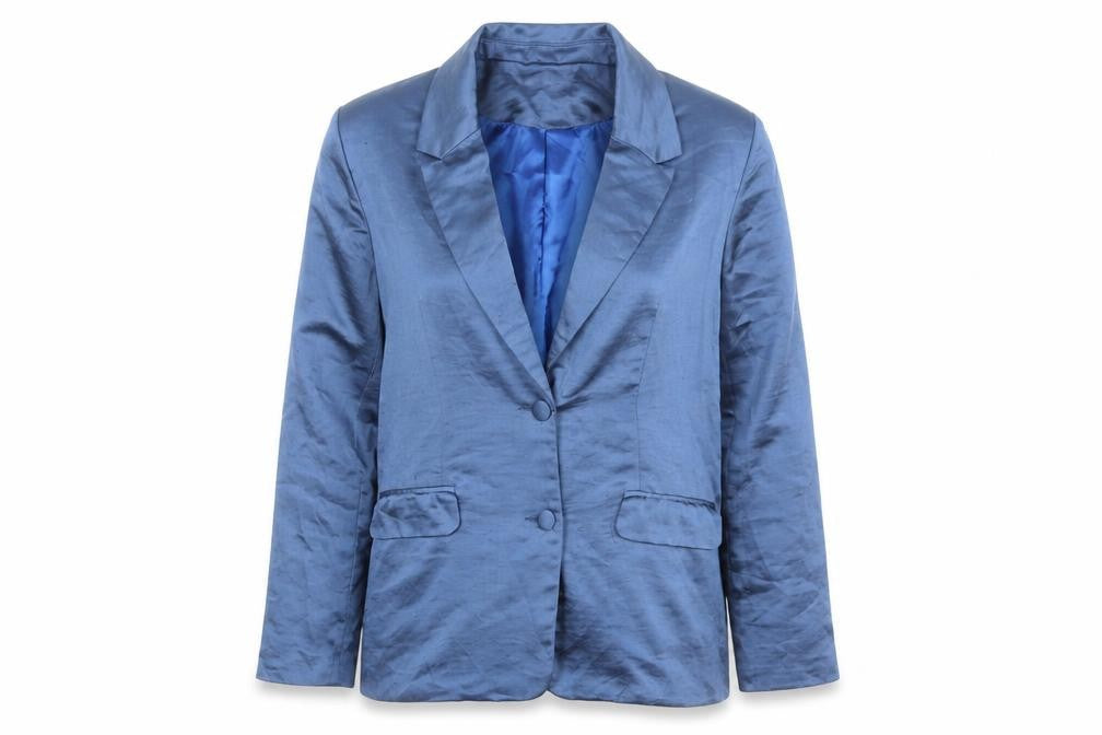 Nasty Gal Women's Blue Blazer, Size 8, Classic Style