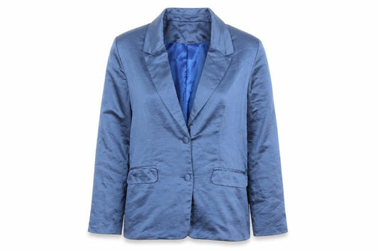 Nasty Gal Women's Blue Blazer, Size 8, Classic Style