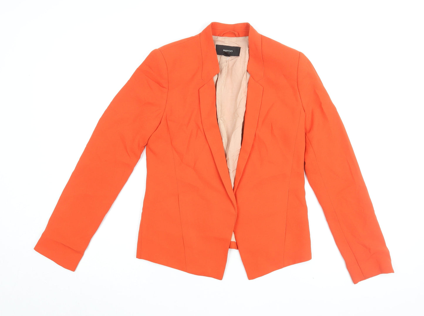 Mango Women's Orange Suit Jacket XS Business