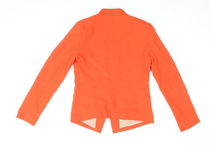 Mango Women's Orange Suit Jacket XS Business