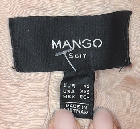 Mango Women's Orange Suit Jacket XS Business